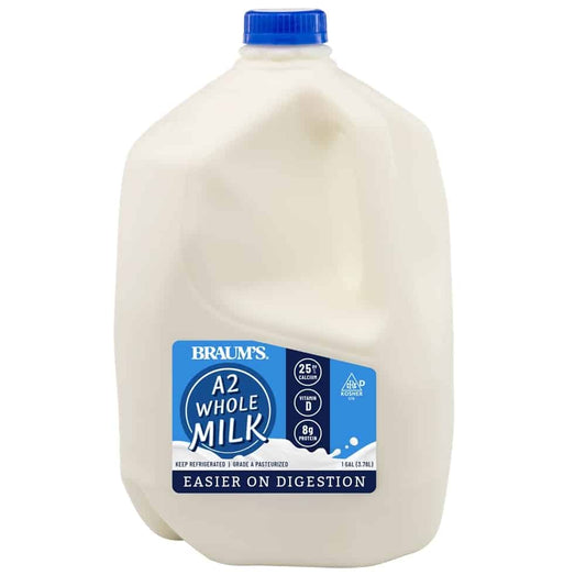 Braum’s A2 Whole Milk – fresh, delicious and natural!