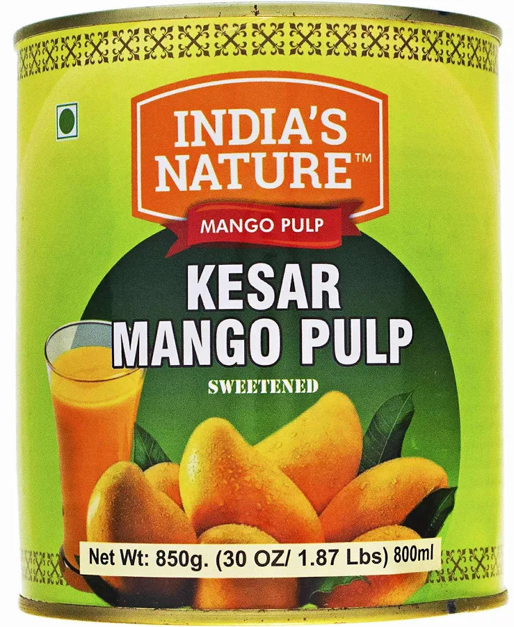 India's Nature Kesar Mango Pulp 850g