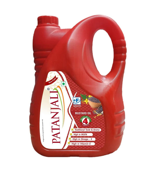 Patanjali Kachi Ghani Mustard Oil 5L