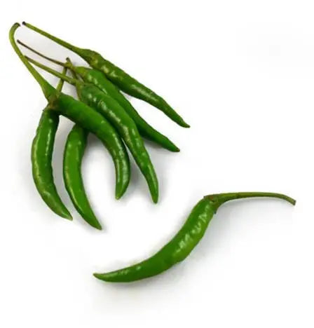 Thai fresh green chillies